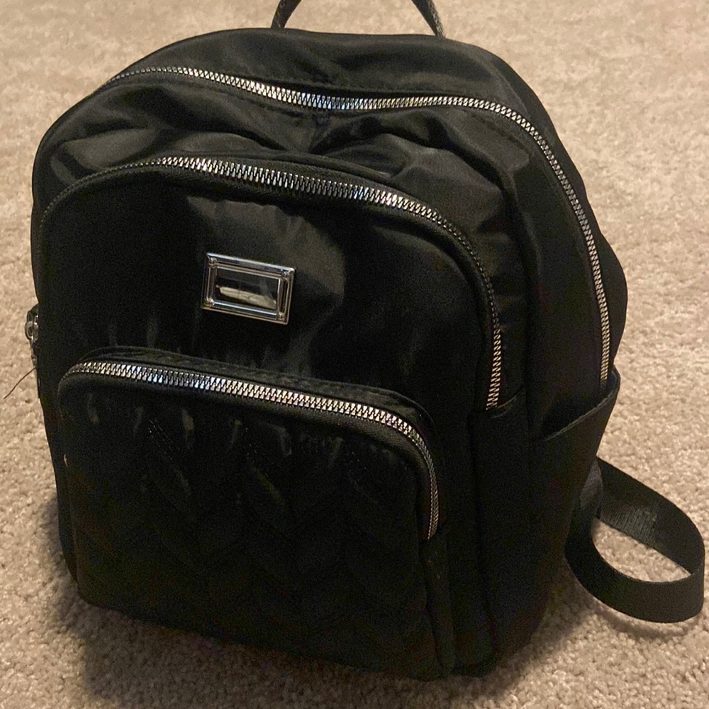 Black, mini backpack